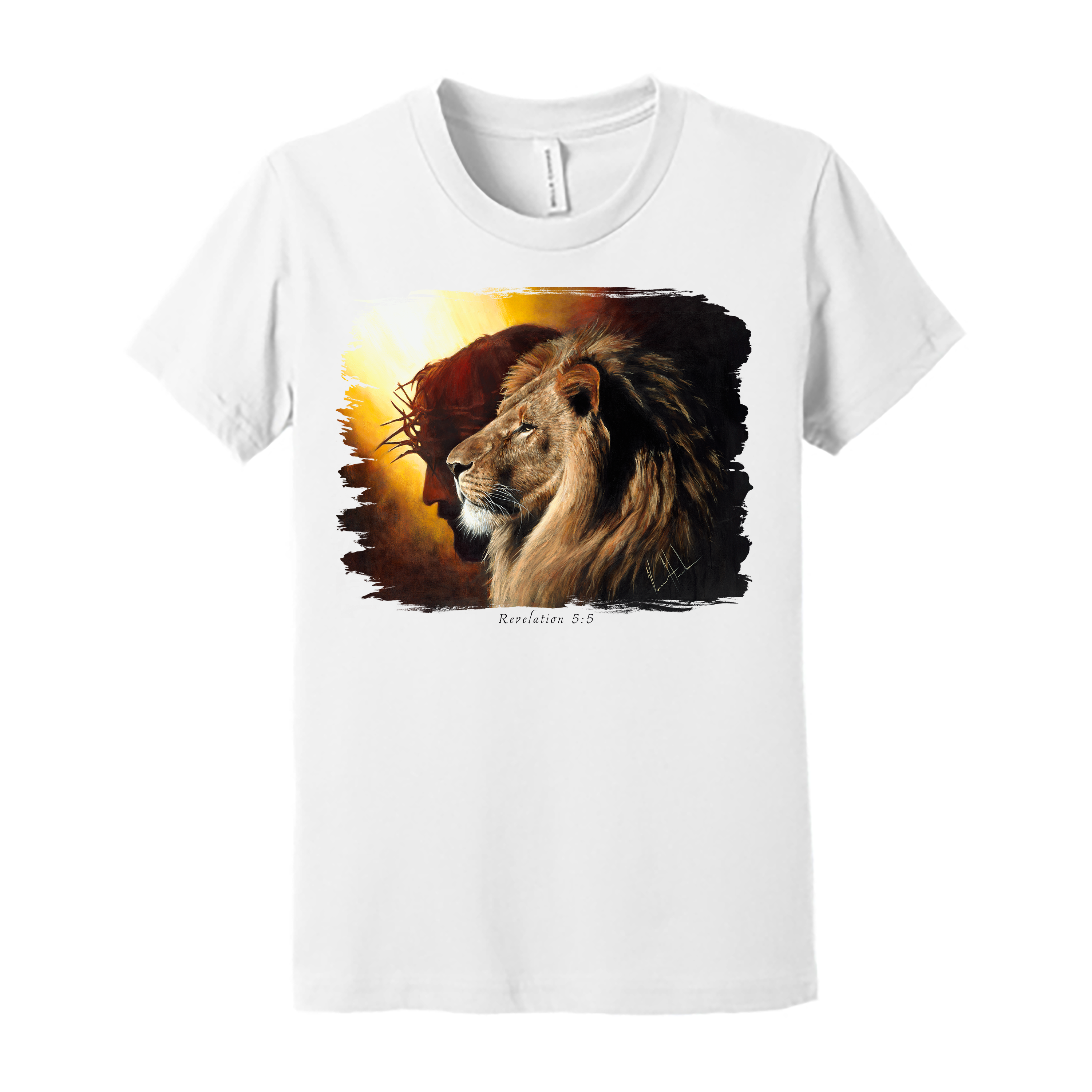 Kids T (Organic Cotton) - The Lion of Judah Organic Cotton Vanessa Horabuena Youth White Small