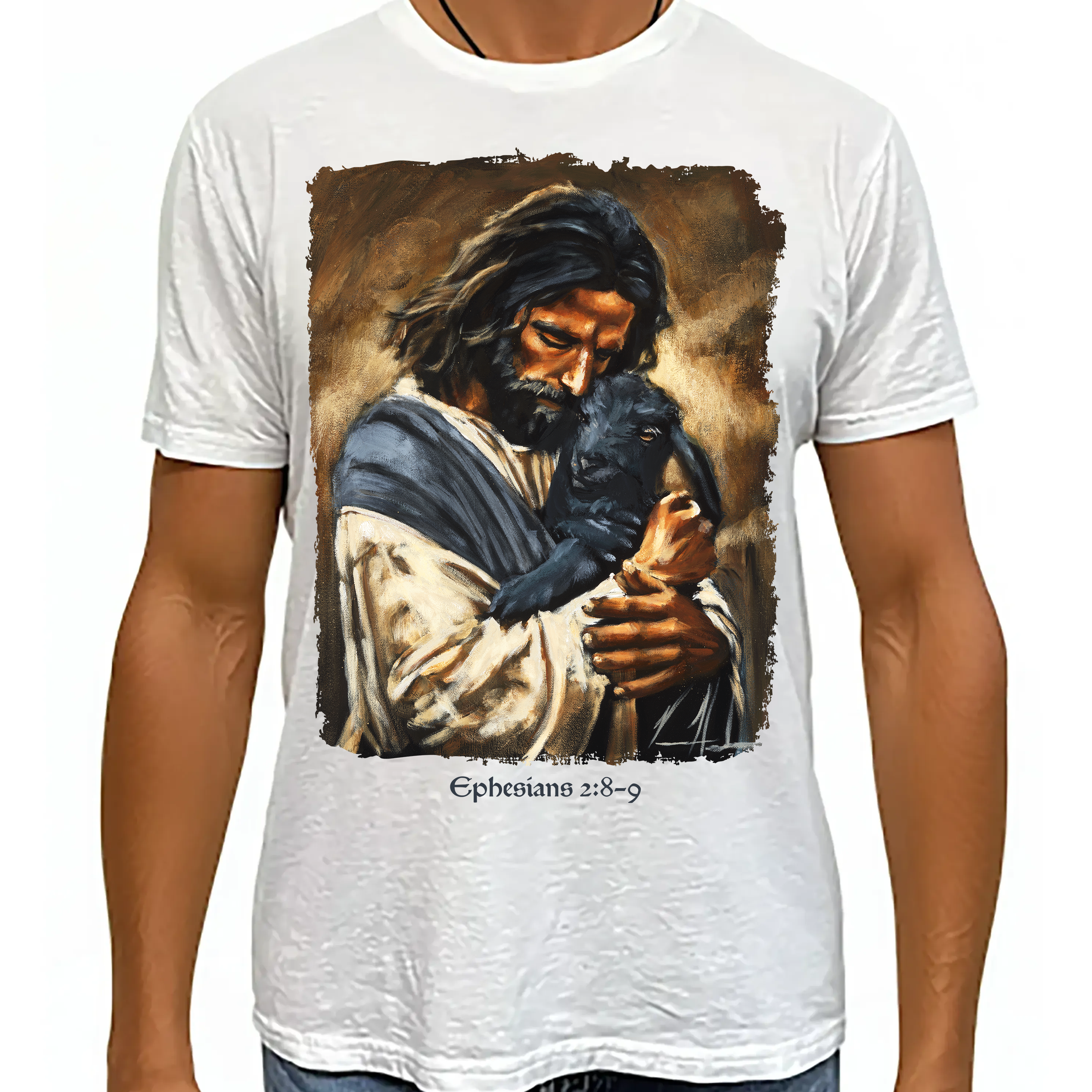Unisex T (Organic Bamboo) - Saved By Grace Organic Bamboo Vanessa Horabuena White XS