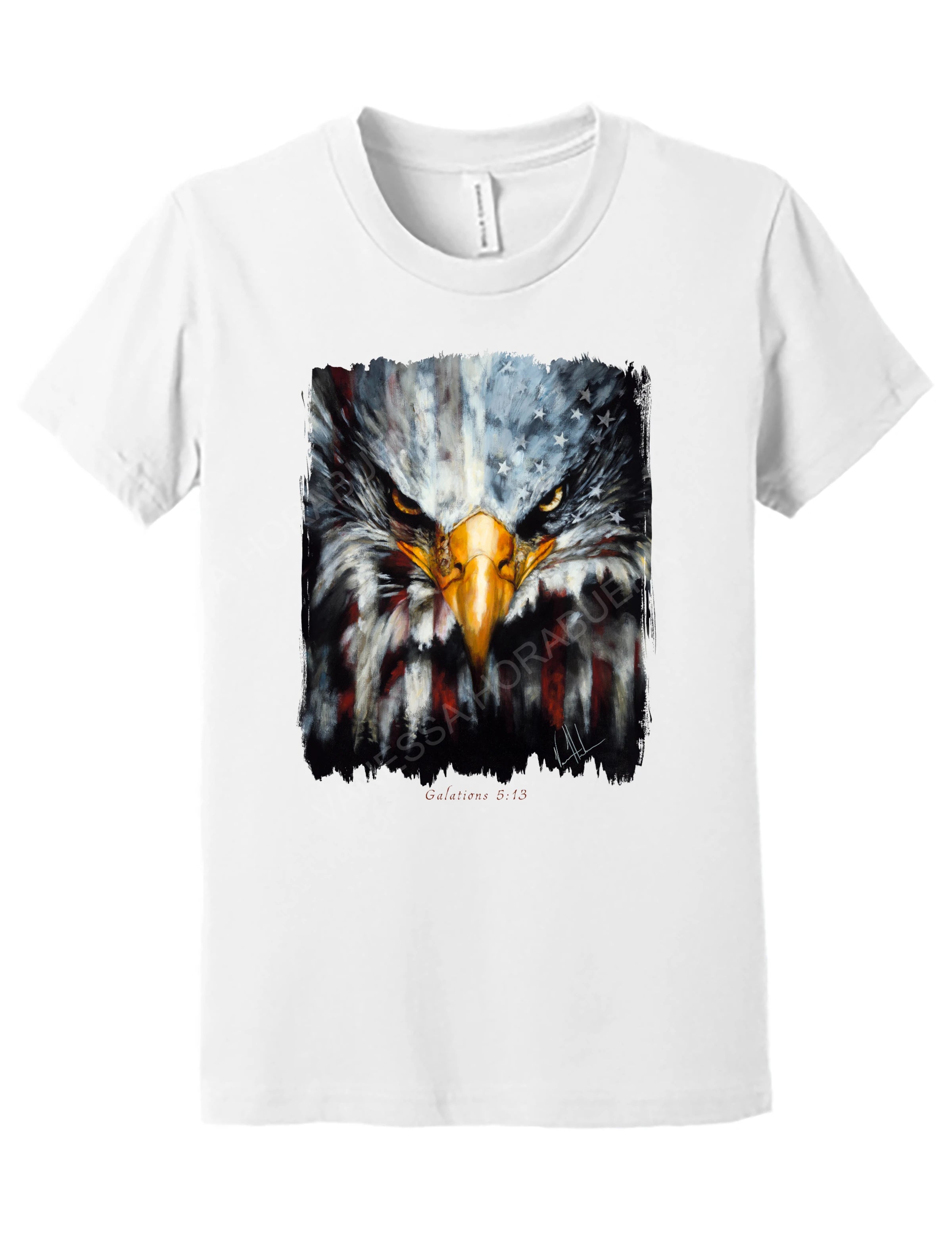 Stripes of Freedom - Kids T (Organic Cotton) Vanessa Horabuena Kids White Small