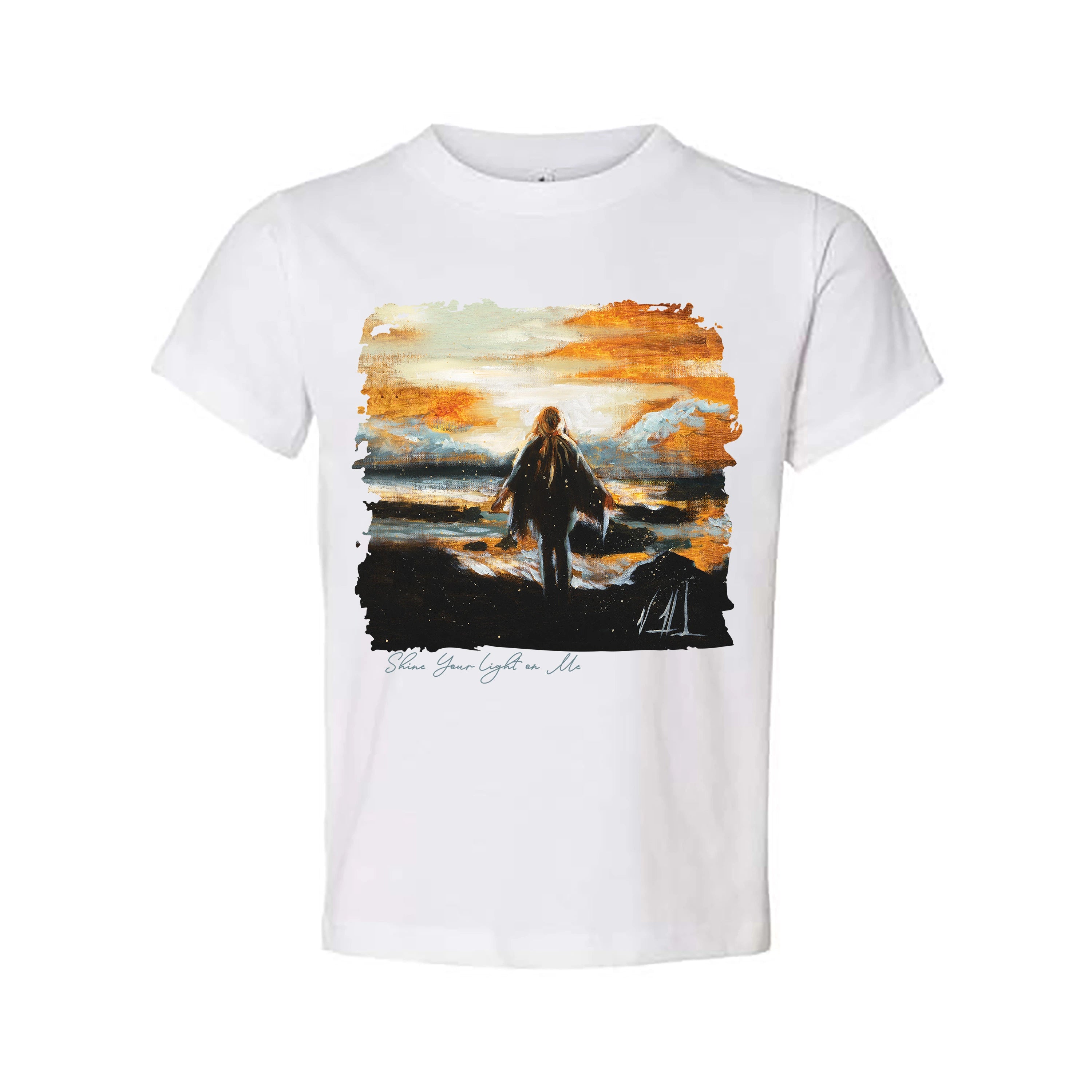 Kids T - Shine Your Light on Me - (Organic Cotton) Organic Cotton Vanessa Horabuena Toddler White 2T