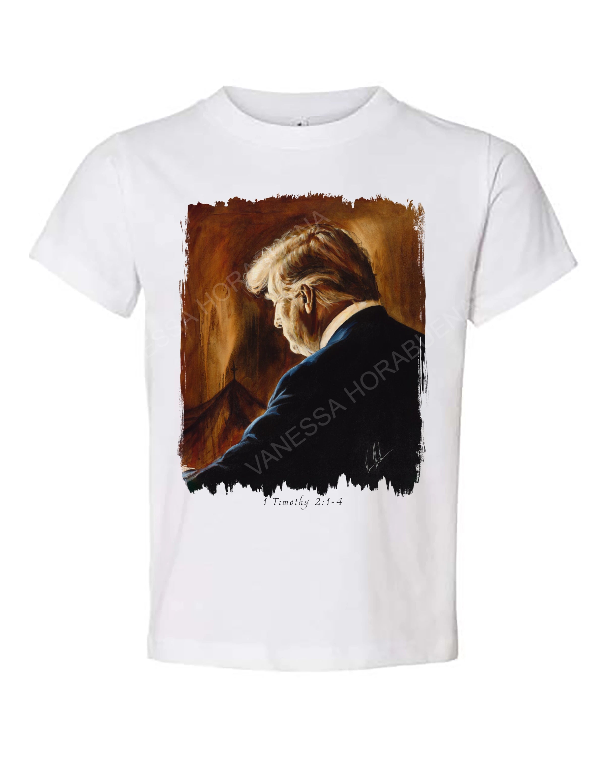 Prayers for Our President (For Such a Time as This) - Kids T (Organic Cotton) Vanessa Horabuena Kids White 2T