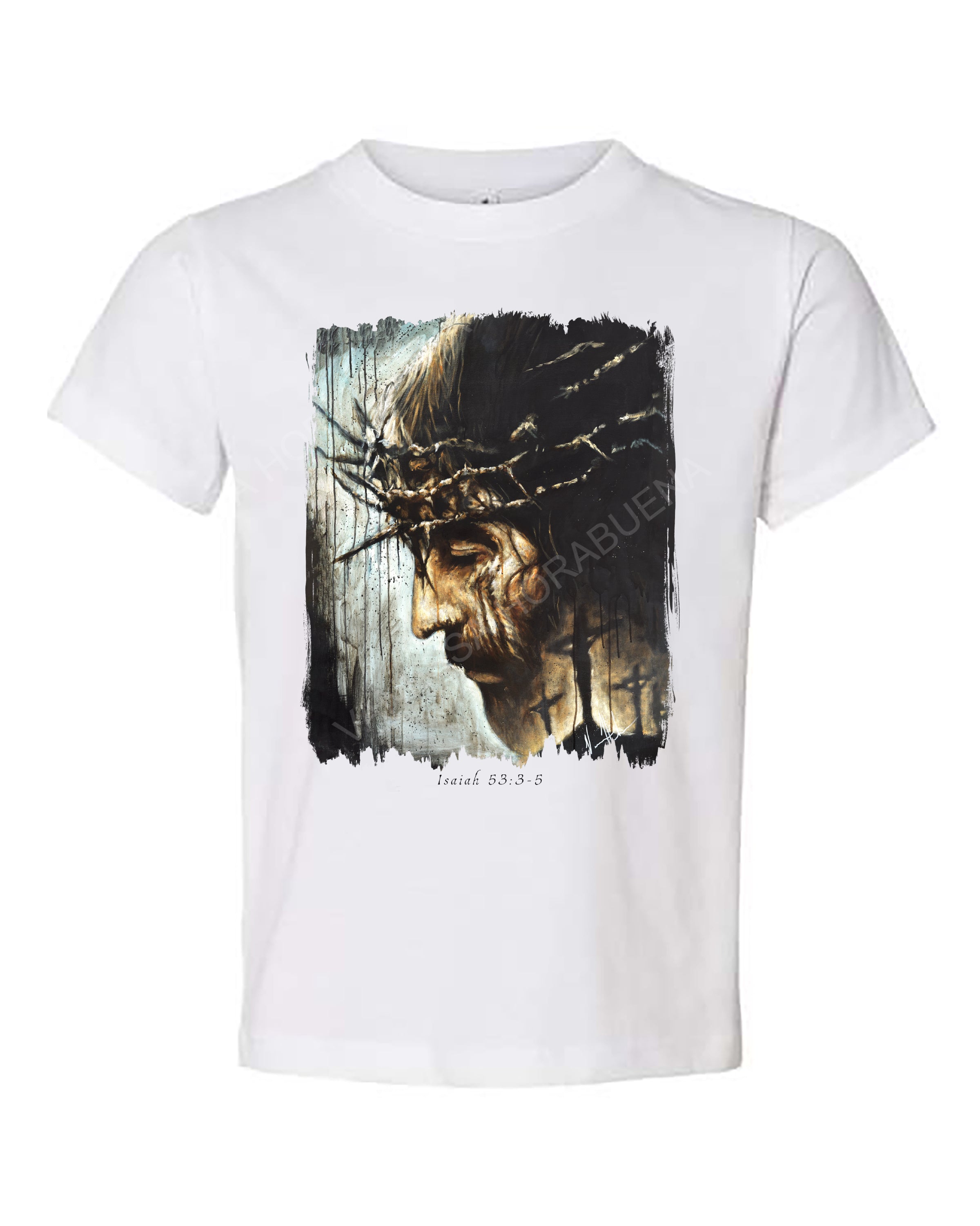 Redeemer's Love With Crosses - Kids T (Organic Cotton) Vanessa Horabuena Kids White 2T