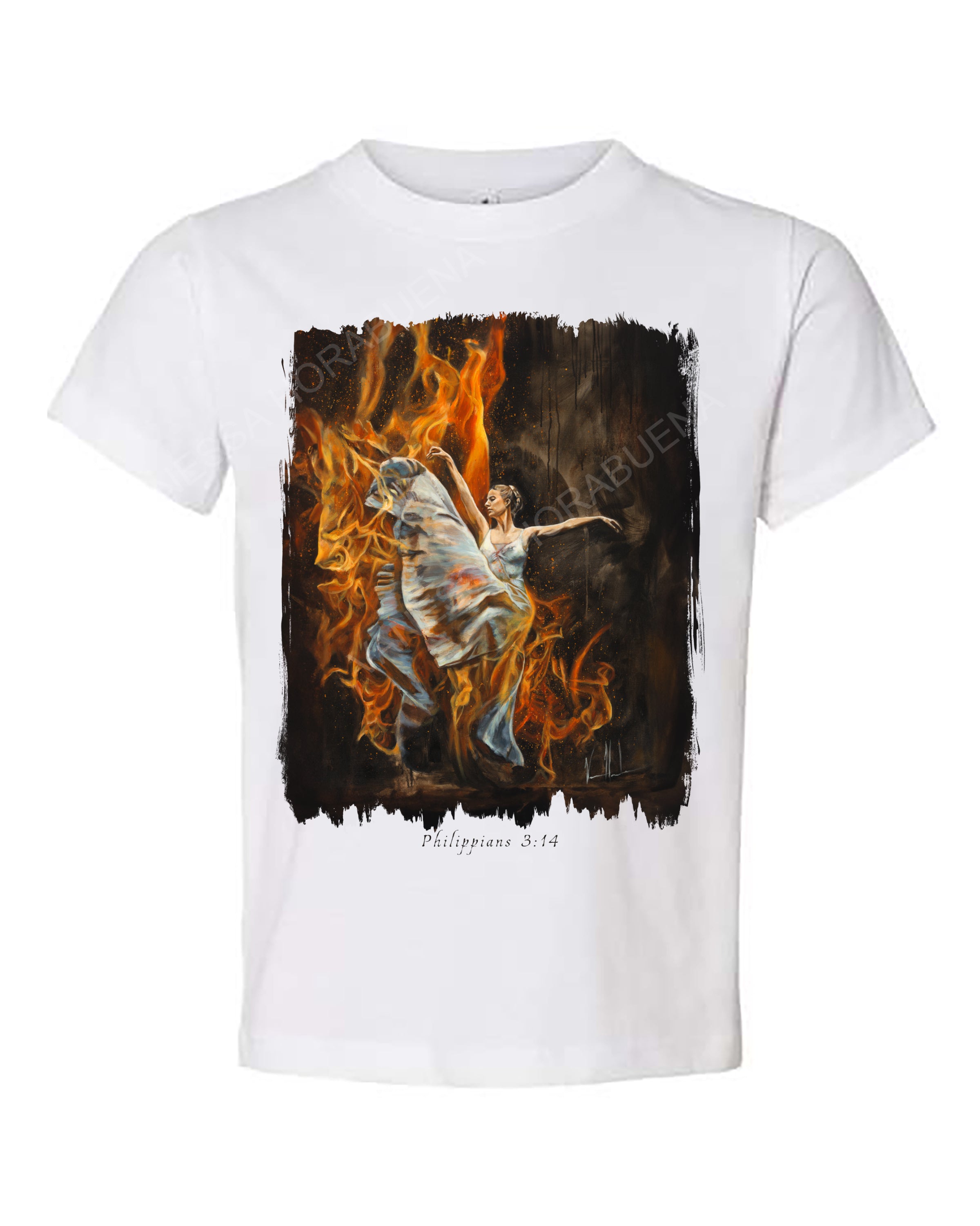 A Burning Flame Within - Kids T (Organic Cotton) Vanessa Horabuena Kids White 2T