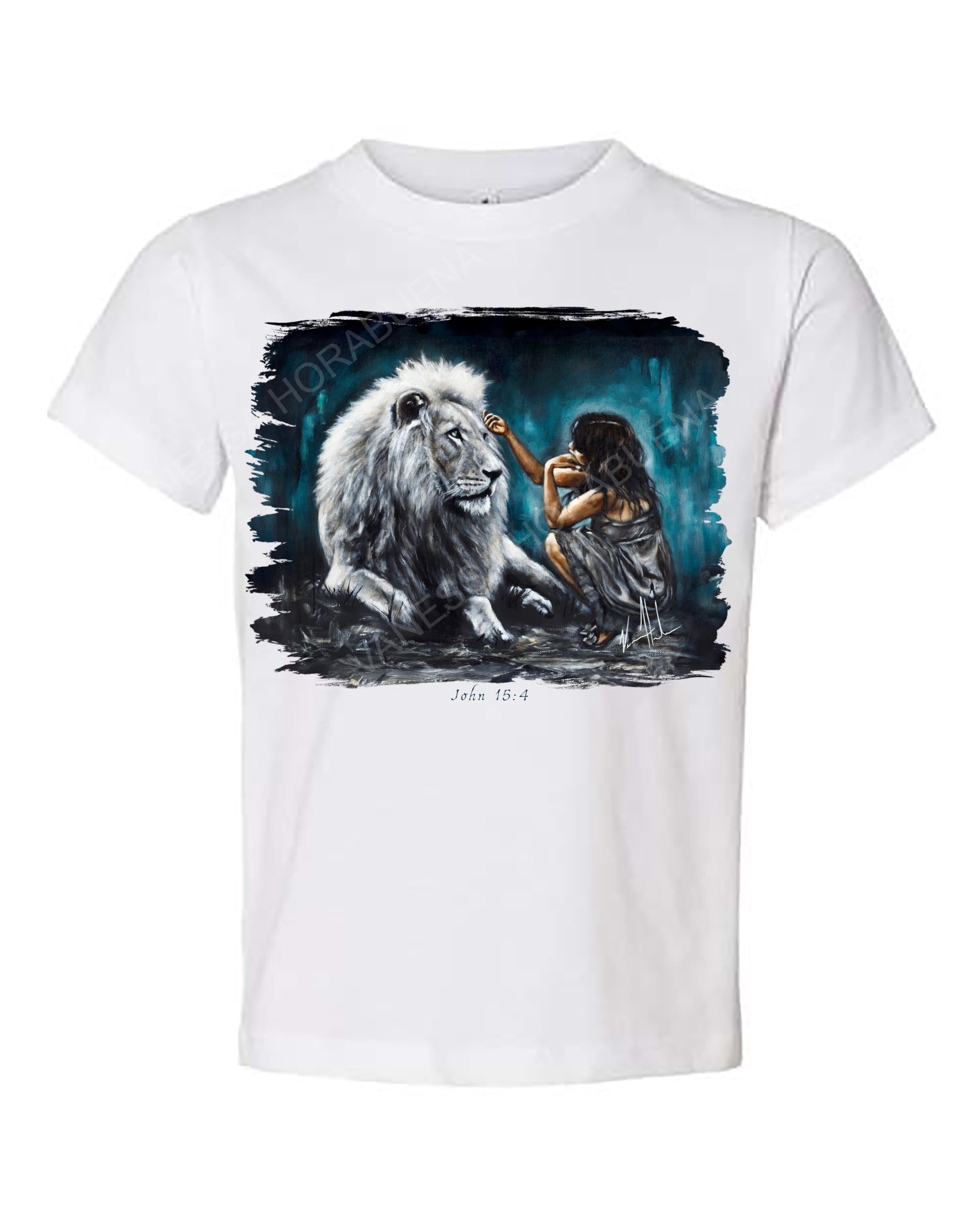 Intimacy with God (Blue Background) - Kids T (Organic Cotton) Vanessa Horabuena Kids White 2T
