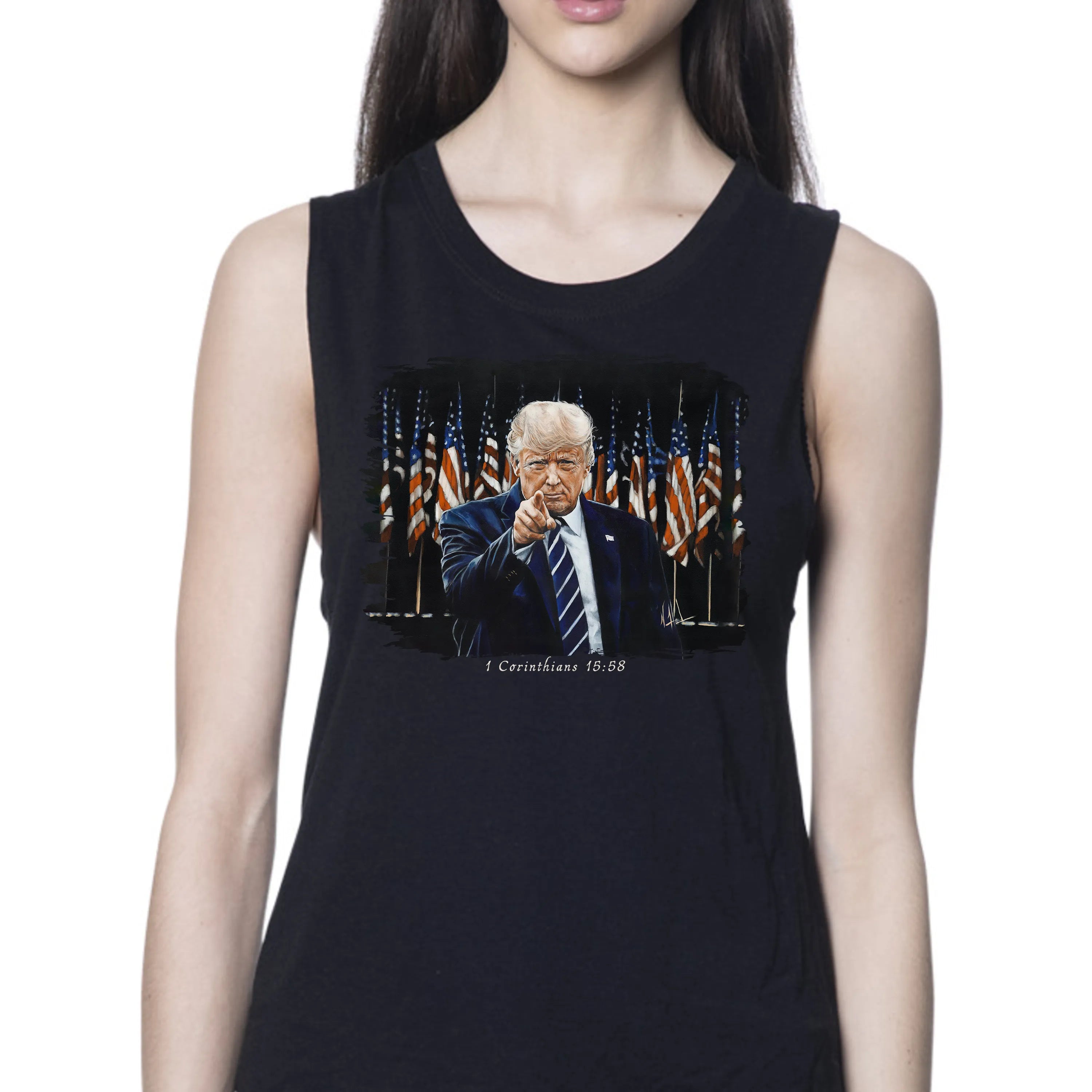 The Call to Greatness - Women's Tank Top (Organic Bamboo) Organic Bamboo Vanessa Horabuena Short Sleeve Eclipse (Black) XS