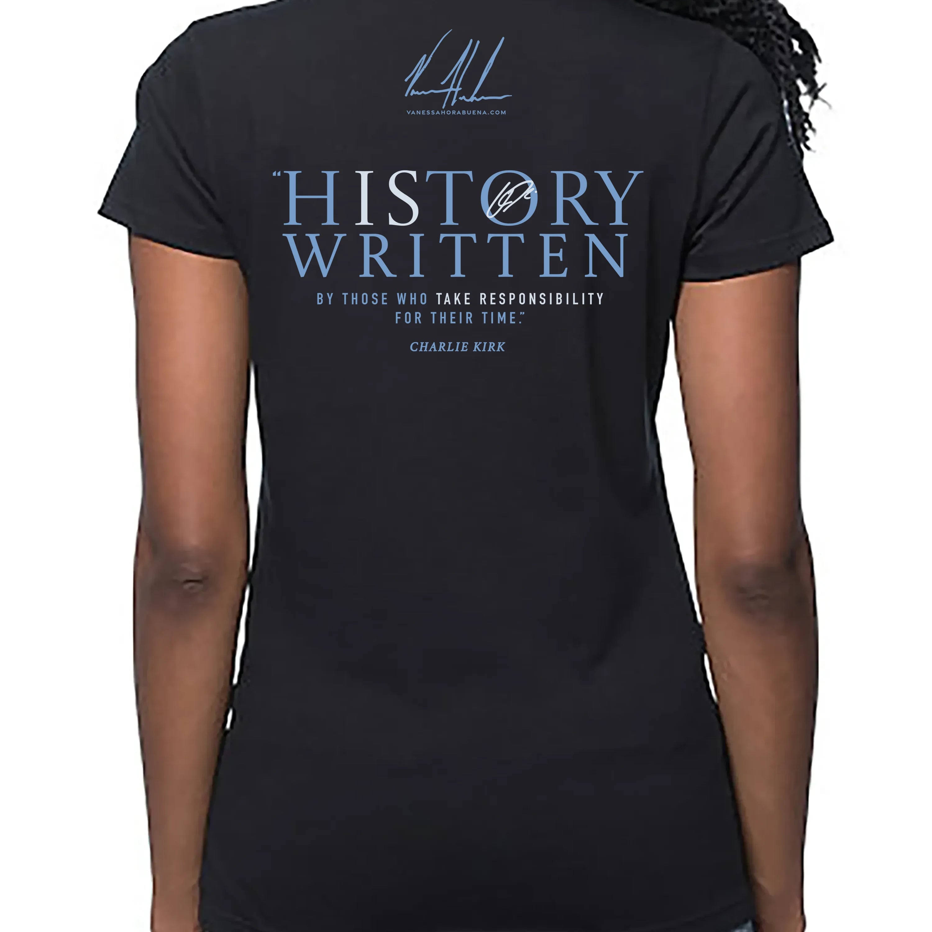 Women's T (Organic Bamboo) - Charlie Kirk - A Patriot's Tribute Organic Bamboo Vanessa Horabuena