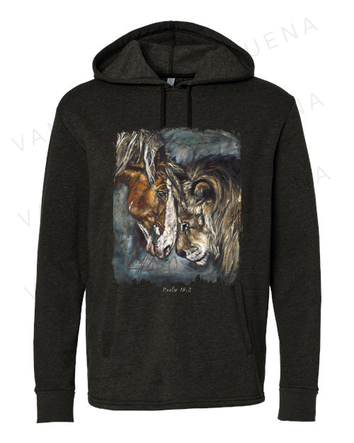 Courage & Strength - Unisex Hoodie Vanessa Horabuena Black Small