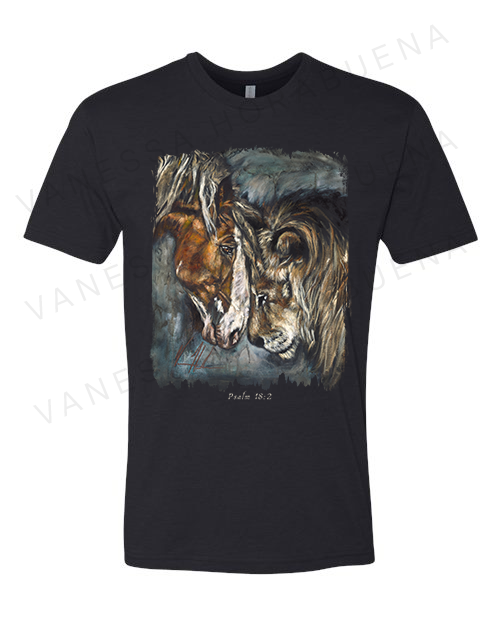 Courage & Strength - Unisex T-Shirt Vanessa Horabuena Short Sleeve Black Small