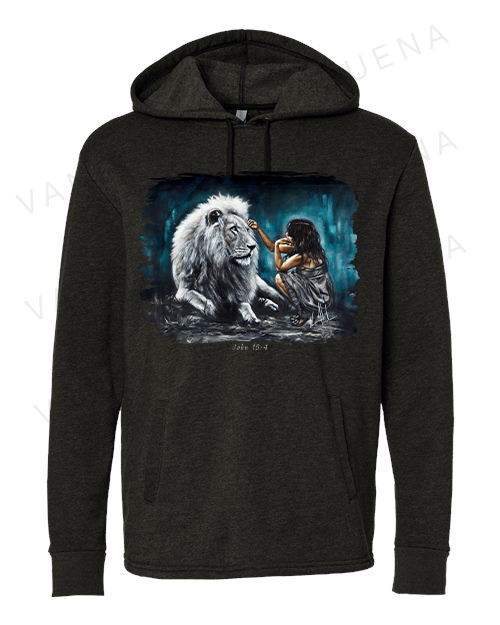 Intimacy with God (Blue Background) - Unisex Hoodie Vanessa Horabuena Black Small