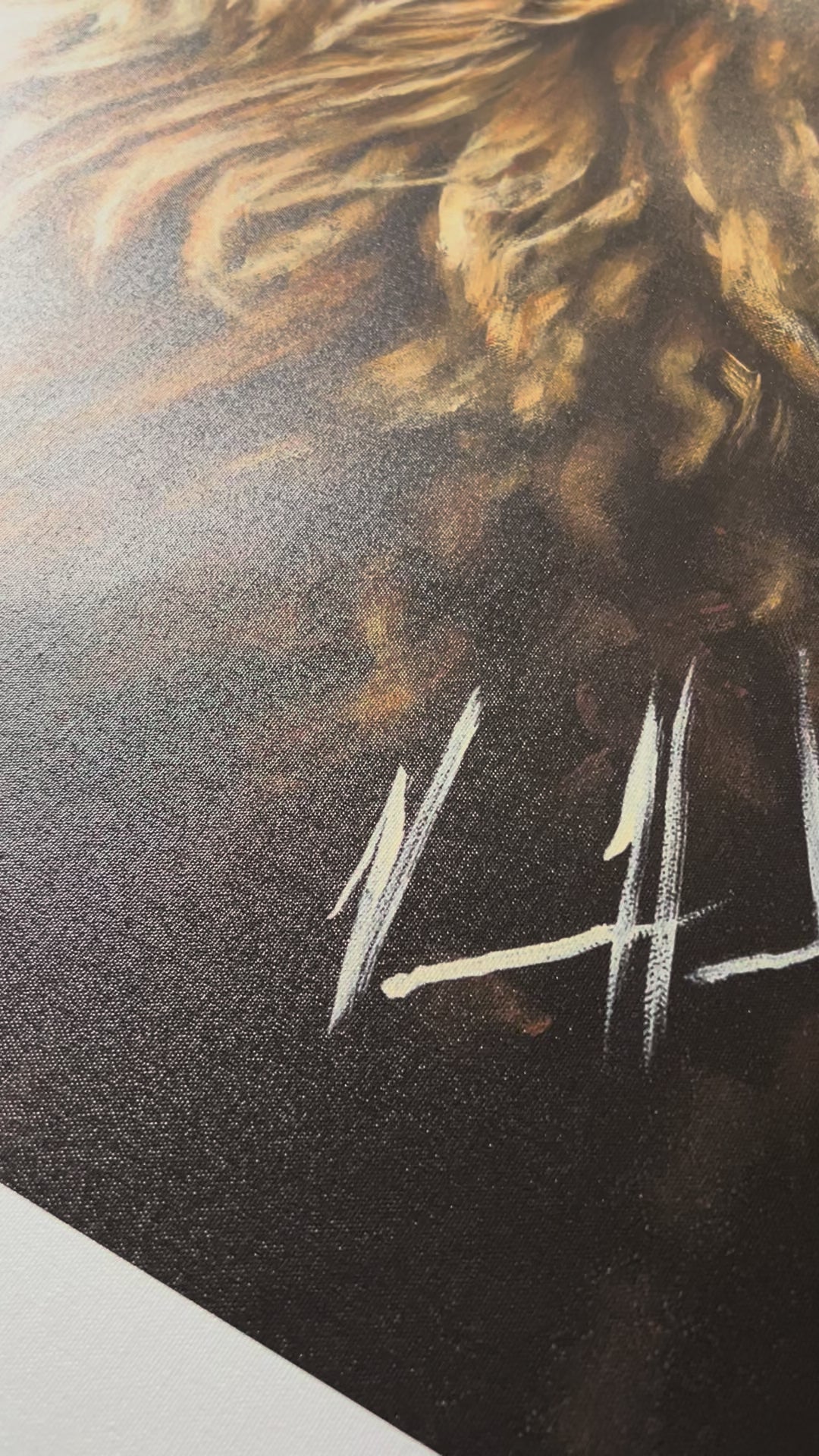 CM# 14 - Solemn Plan of a King - 36"x48" Canvas Print Vanessa Horabuena