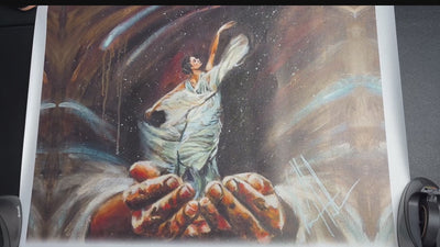 CM# 8 - Endless Dance In The Father's Hands - Brunette Version - 30"x30" Canvas Print Vanessa Horabuena